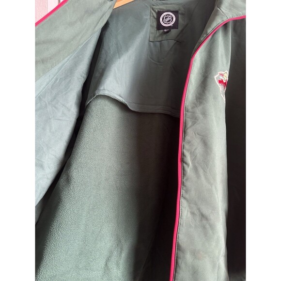 NHL Minnesota Wild Men's Rain Jacket XXL Graphic Hooded Windbreaker Hockey Fan - Picture 5 of 7
